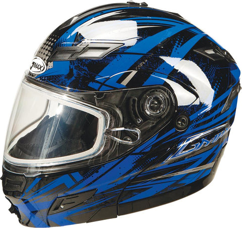 Gm54s Modular Helmet Black-blue-silver Xs