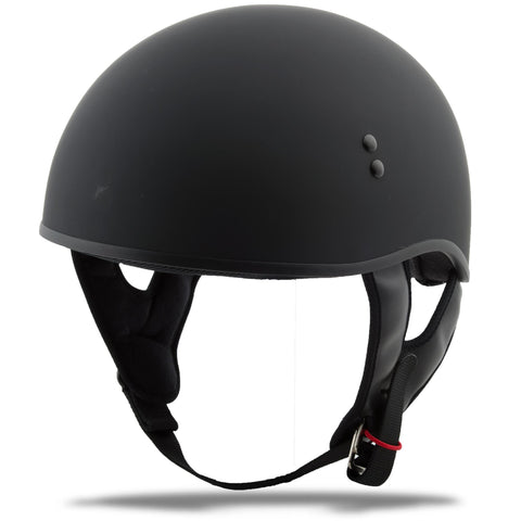 Gm45 Half Helmet Naked Flat Bl Ack X
