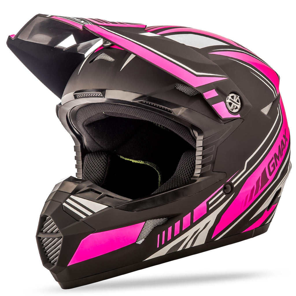 Mx46 Uncle Helmet Flat Black/Pink Ys