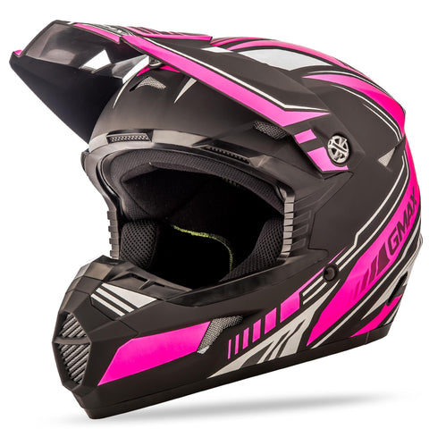 Mx46 Uncle Helmet Flat Black/Pink Ys