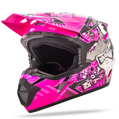 Mx46 Hooper Helmet Black/Pink/Purple Ys