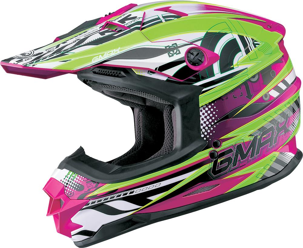 Gm76x Xenotron Helmet Purple-hi-vis Green X