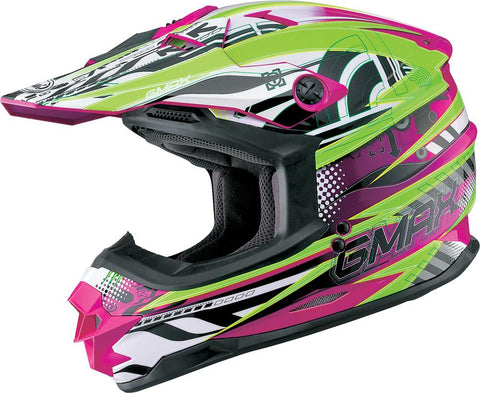 Gm76x Xenotron Helmet Purple-hi-vis Green X