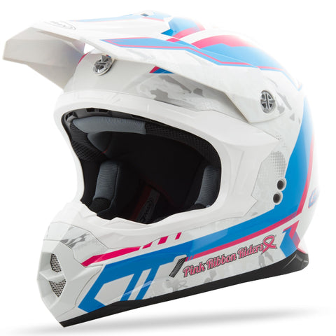 Mx86 Pink Ribbon Helmet White/Pink/Blue Xs