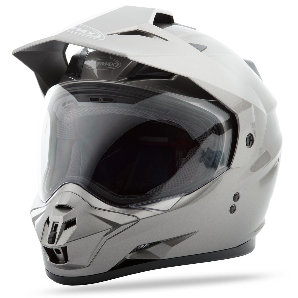 Gm11 Dual Sport Solid Helmet Titanium Xs
