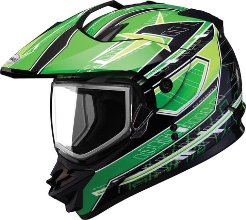 Gm11s Snow Sport Helmet Nova Black-green-white Xs
