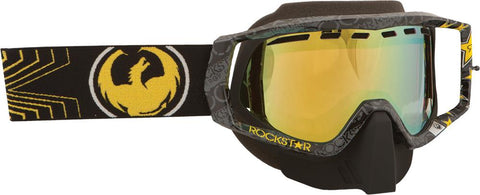 Vendetta Goggle Rockstar Black W-gold Ion Lens