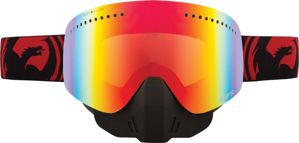 Nfx Snow Goggle Jet Red Split W-red Ion Lens