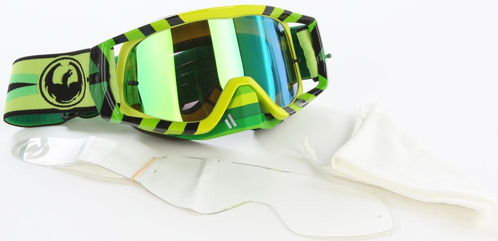 Vendetta Goggles Mirage Green Ion W-10 Pk Tearoff