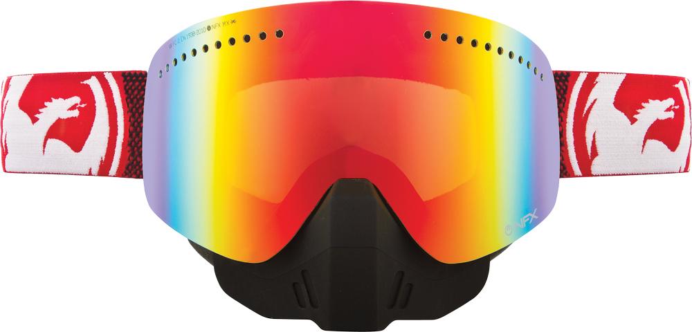 Nfx Snow Goggle Fade Red W-red Ion Lens
