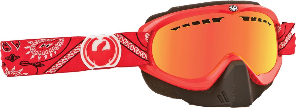 Mdx Snow Goggle Red Paisley W-red Ion Lens