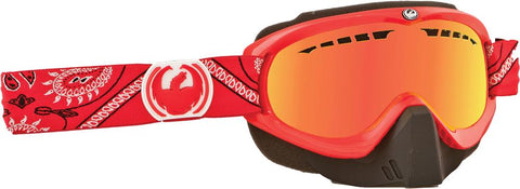 Mdx Snow Goggle Red Paisley W-red Ion Lens