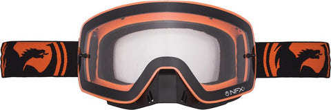 Nfxs Goggle Black Orange Split W-clear Lens