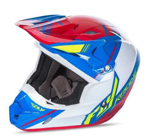 Kinetic Pro Canard Replica Helmet Red/White/Blue Ys