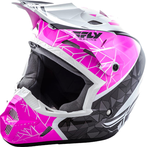 Kinetic Crux Helmet Pink/Black/White Ym