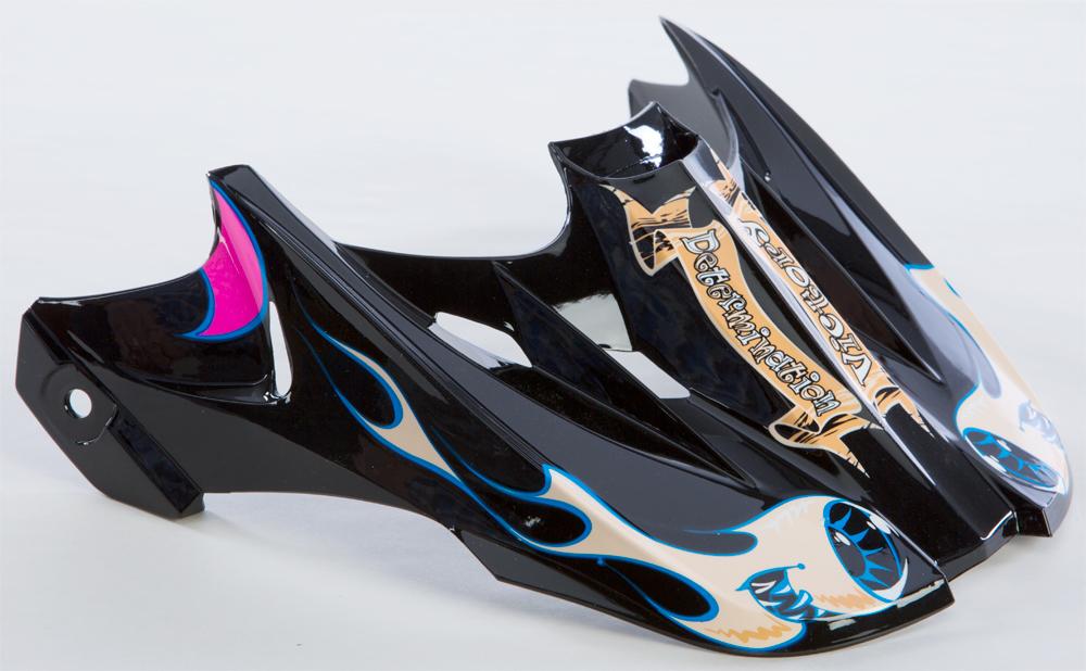 Tiki Moto Visor Pink-black