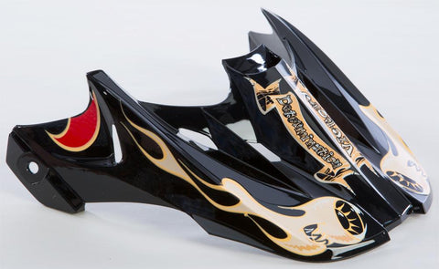 Tiki Moto Visor Red-black