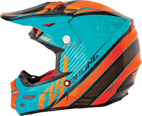 F2 Carbon Fastback Helmet Teal-orange-black 2x