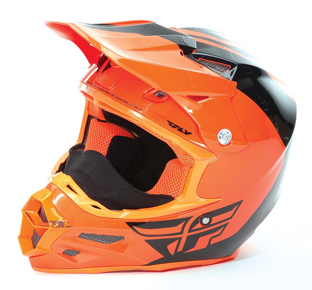 F2 Carbon Pure Cold Weather Helmet Orange/Black X