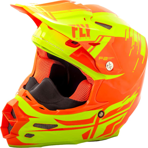 F2 Carbon Forge Cold Weather Helmet Hi-Vis/Orange X