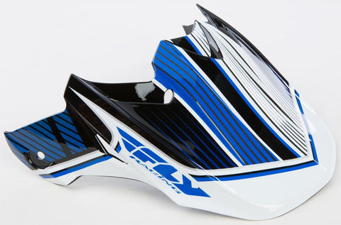 F2 Carbon Canard Visor (blue-white-black)