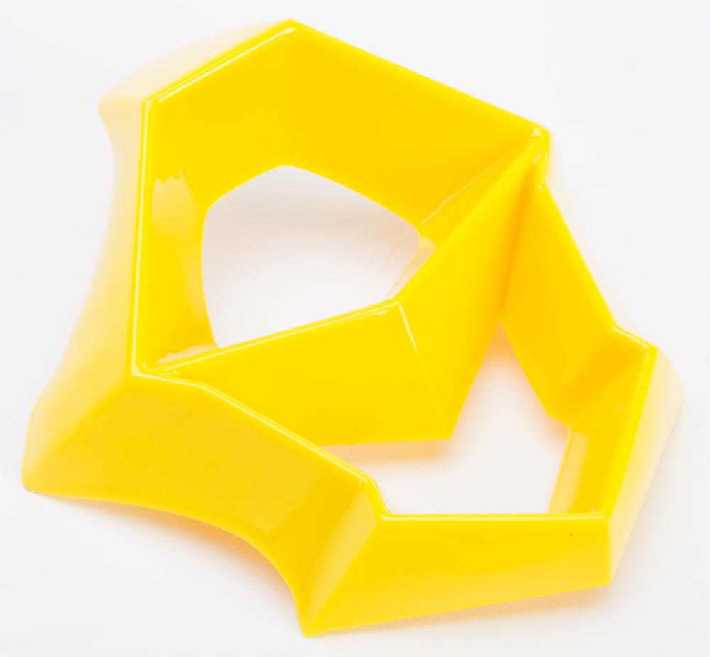 F2 Carbon Shorty Helmet Mouthpiece (black-yellow-blue)