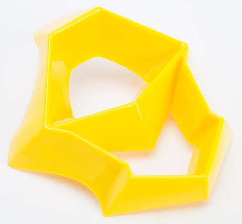 F2 Carbon Shorty Helmet Mouthpiece (black-yellow-blue)