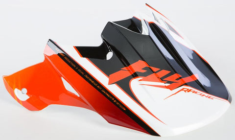 F2 Carbon Fastback Visor (orange-black-white)