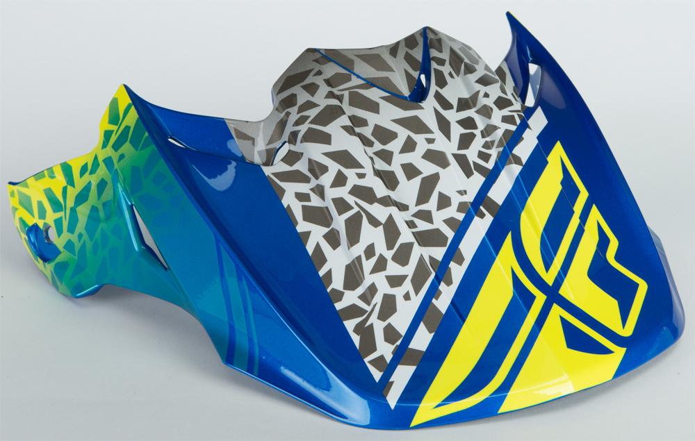 F2 Animal Visor Yellow-blue-white