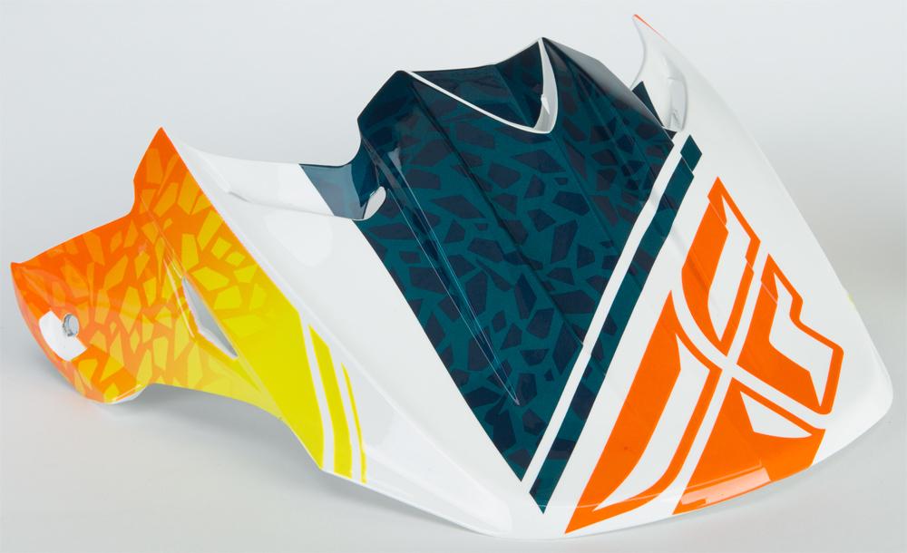 F2 Animal Visor Orange-white-teal