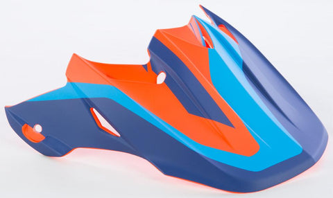 F2 Carbon Pure Helmet Visor (matte Blue-orange)