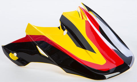 F2 Carbon Pure Helmet Visor (yellow-black-red)