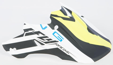 F2 Carbon Mips Helmet Visor (matte White-black-hi-vis)