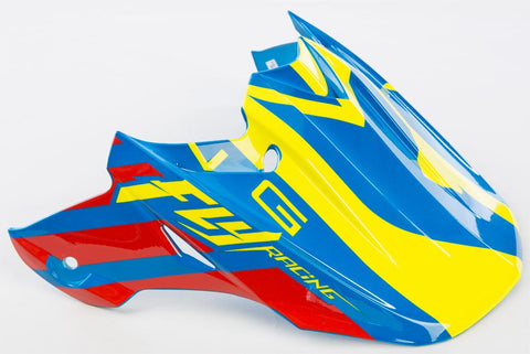 F2 Carbon Mips Helmet Visor (blue-red-hi-vis)