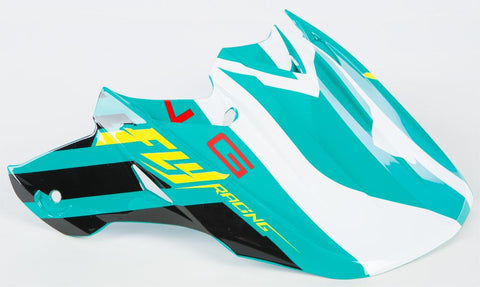 F2 Carbon Mips Helmet Visor (teal-black-white)