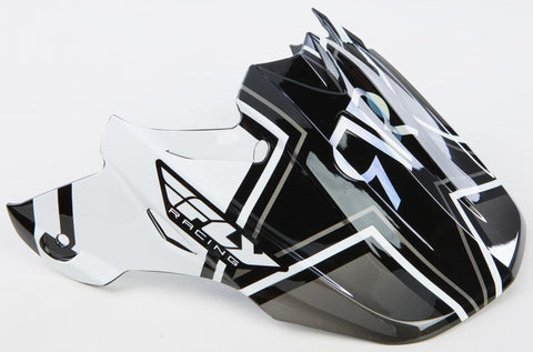 F2 Carbon Rockstar Helmet Visor (black-white-yellow)
