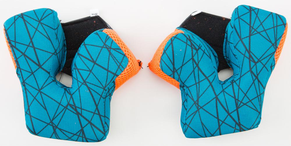 Cheek Pad '15 20mm Teal-orange 2x