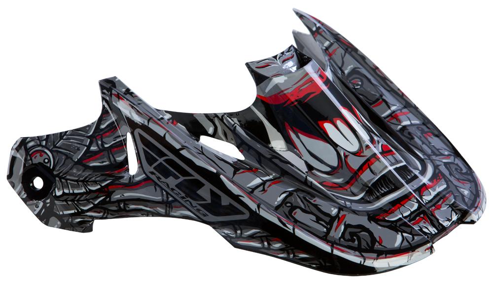Kinetic Jungle Visor (grey-red)