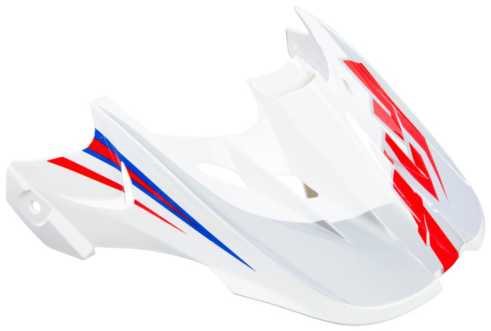 Kinetic Fullspeed Helmet Visor (white-red-blue)