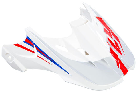 Kinetic Fullspeed Helmet Visor (white-red-blue)