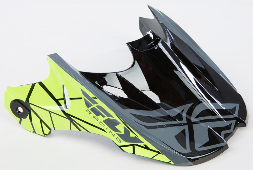 Kinetic Crux Visor Bk-gry- Black-grey-hi-vis