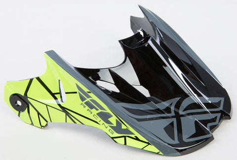 Kinetic Crux Visor Bk-gry- Black-grey-hi-vis