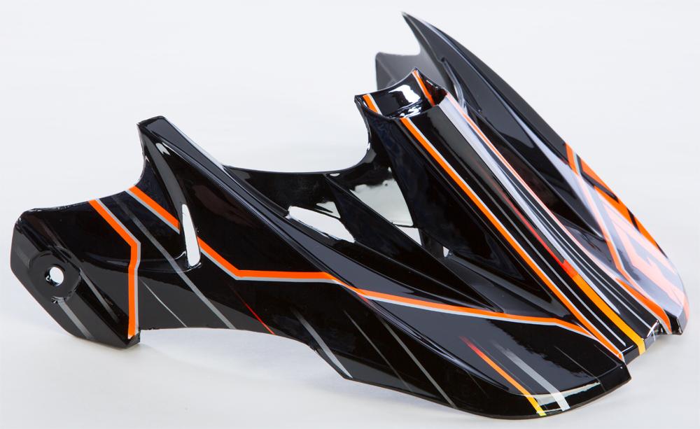 Kinetic Pro Speed Helmet Visor (orange-black)