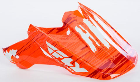 F2 Carbon Hmk Stamp Visor (orange-white)