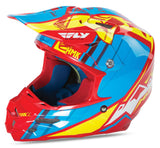 F2 Carbon Hmk Pro Cross Helmet Blue/Hi-Vis Xs