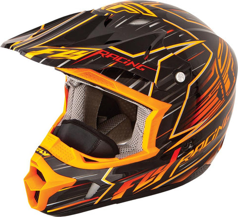 Kinetic Pro Speed Helmet Orange-black X