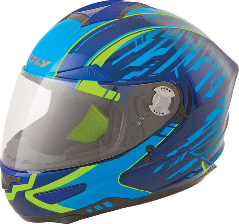 Luxx Shock Helmet Blue-navy-hi-vis L
