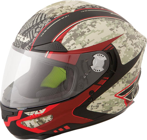 Luxx Camo Helmet Red Xs