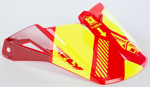 Elite Onset Visor Red-black-hi-vis