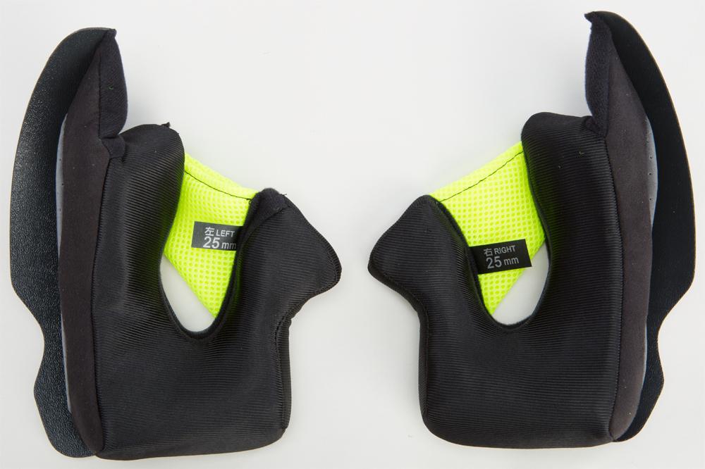 Luxx Helmet Cheek Pads 25mm Medium Fits Xs-l